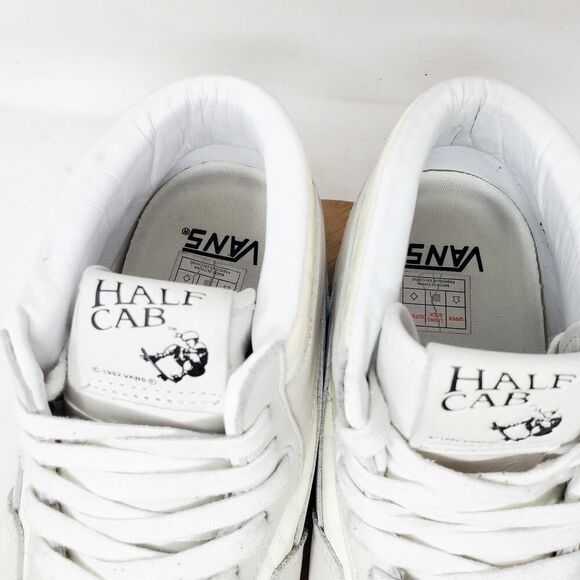 Vans Half Cab Shoes Men 11.5 White Croc Print Retro Classic Mid Skate Sneaker - Picture 5 of 13